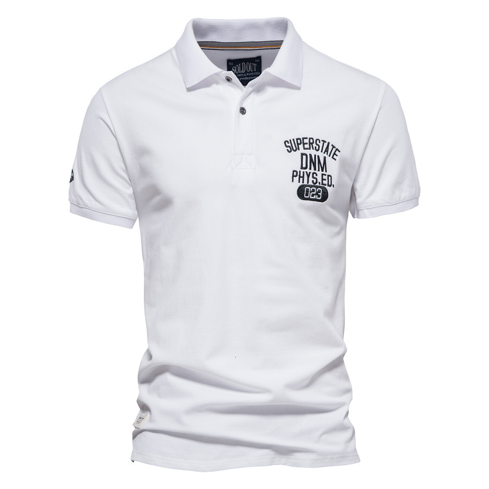 2025 New Polo Collar Cotton Short Sleeve Top Solid Embroidery Sports Bottom Men's POLO tracksuit