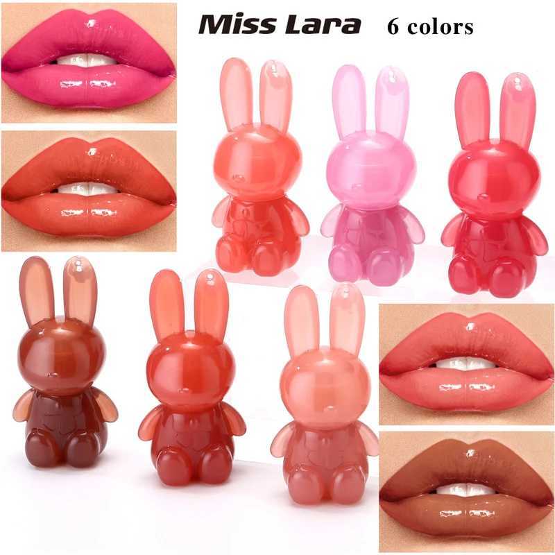 Watery Crystal Clear Jelly Rabbit Lip Gloss Long-lasting Moisturizing Smooth Shimmering Lip Hydrating Liquid Fruit Lip Tint W250312