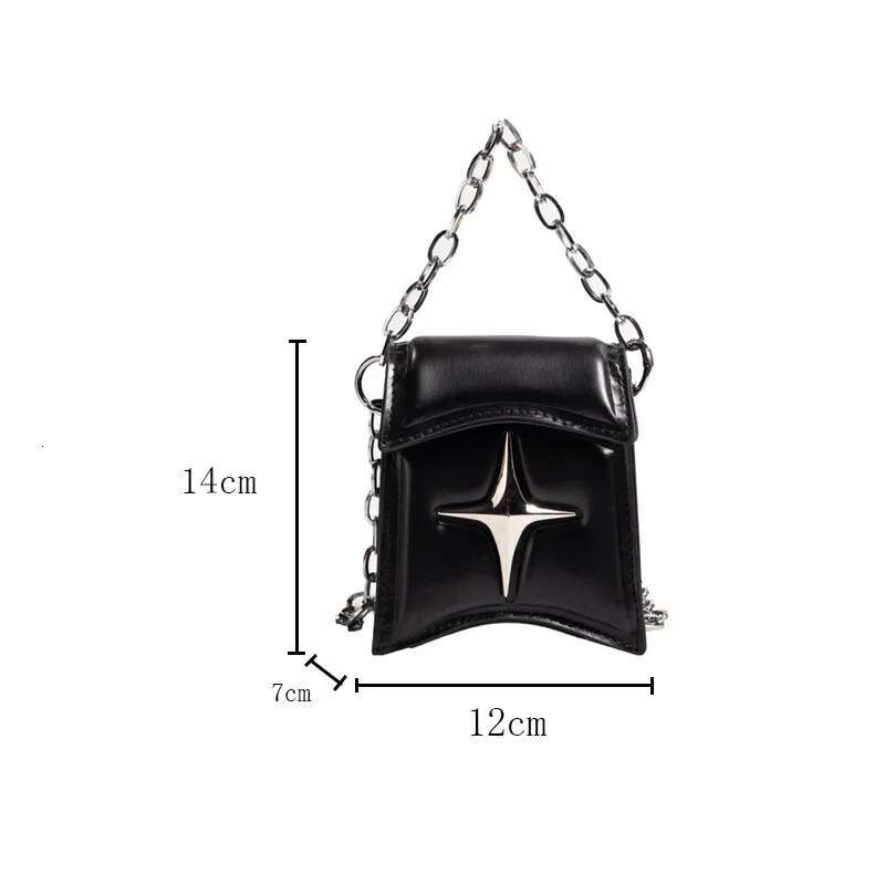 Y2K Retro Chain Mini Shoulder Bag Flip Cover Handbag Pink PU Leather Fashion Designer Trendy Handbag Gothic Cross Girl Crossbody Bag Wallet Storage Ba