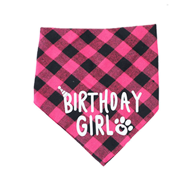 designer Pet party outfit set, dog scarf, drool bib, pet birthday triangle scarf