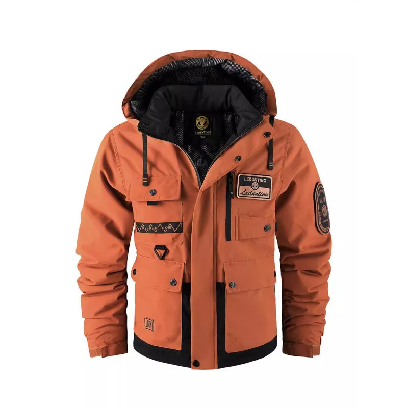 GIOIOMens jacket European and American thick warm cotton apron autumn winter casual work 250312