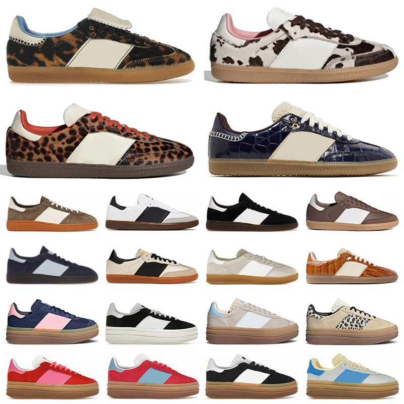 Chaussure de samba Pays de Galles Bonner Samba léopard sneaker Femmes Addida Samba dans plate-forme audacieuse[code ：L] cow print designer shoes