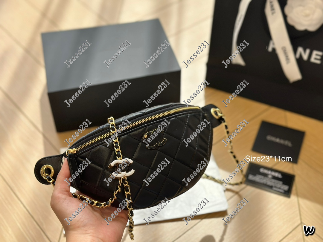 7A Luxury Fashion Designer bag Womens Genuine Leather Waist Bags Purse Crossbody bag Handbag Bumbag Chest Bag Bum bag Fanny Pack Bag with box