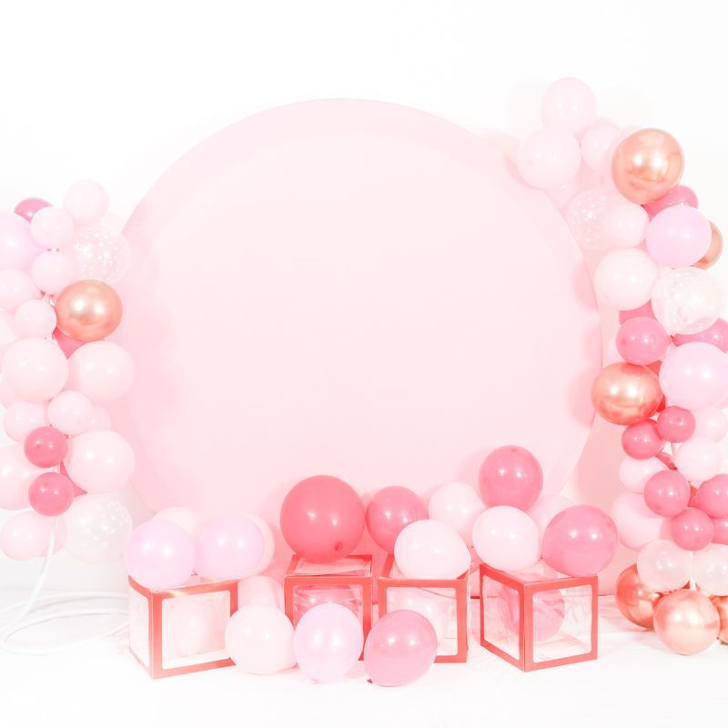 Elastic Round Solid Fabric Cover for Parties and Events Versatile Photo Backdrop Material