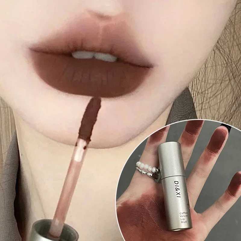 6-color durable waterproof matte velvet lip gloss fog liquid matte lipstick non stick cup lipstick cosmeticsXJ250312