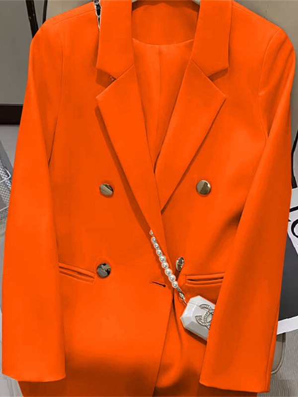 L310Chic Spring/Autumn Outfit Essential: Trendy Korean Inspired Women's Suit Jacket with Timeless Appeal