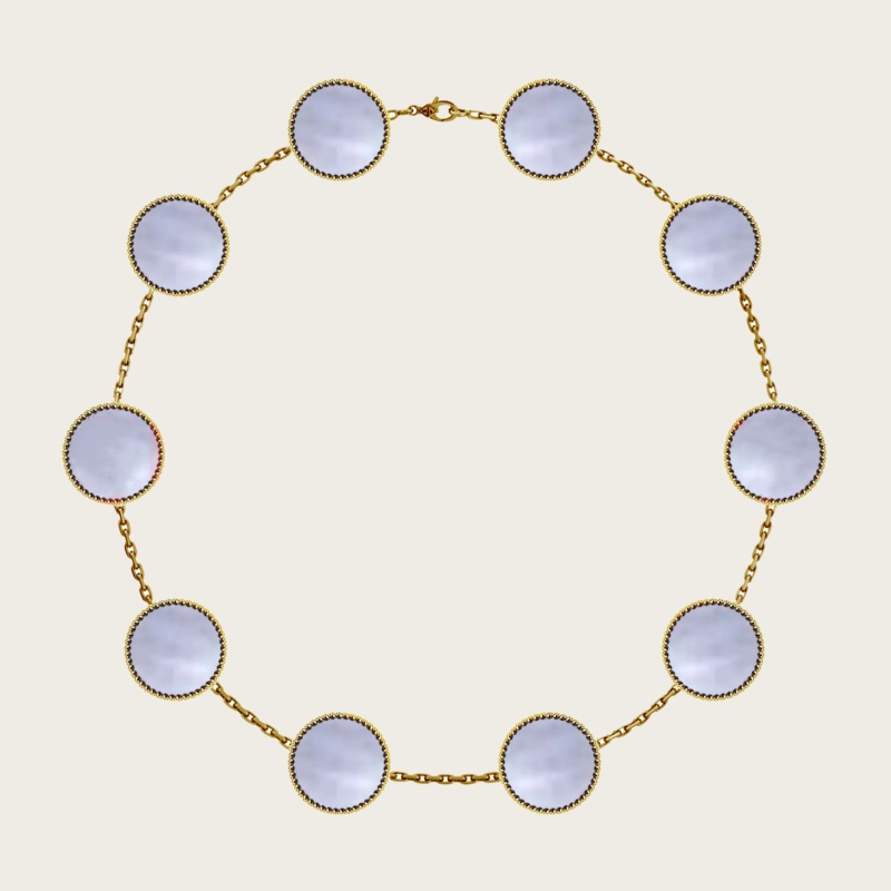 planet necklace tennis necklace clover necklaces mossanite pendant luxury jewelry designer for women lady 18k gold silver plated shell Necklaces Desig
