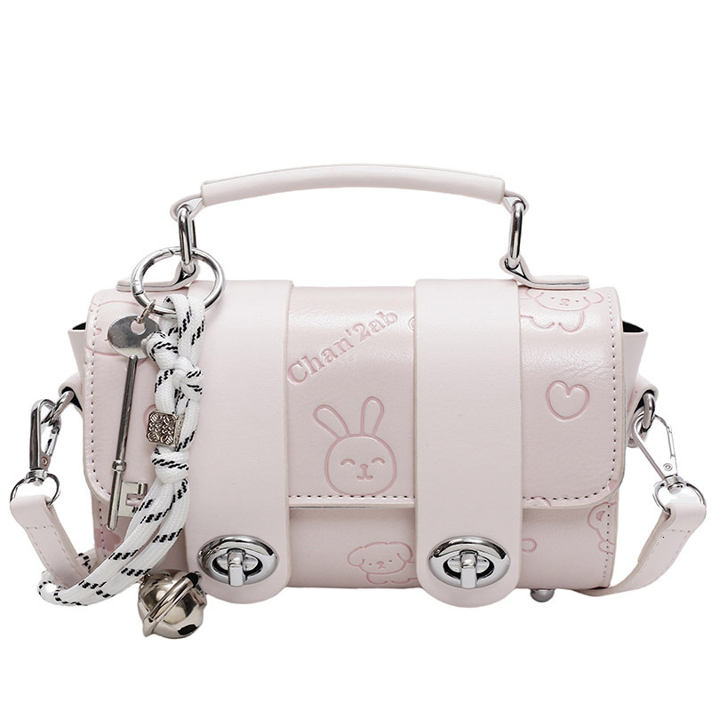 Cute Rabbit Printed Pattern Handbag 2025 New Women s Designer Fashion Underarm Bag Trendy High Quality Wallet Storage Bag Mini Crossbody Bag