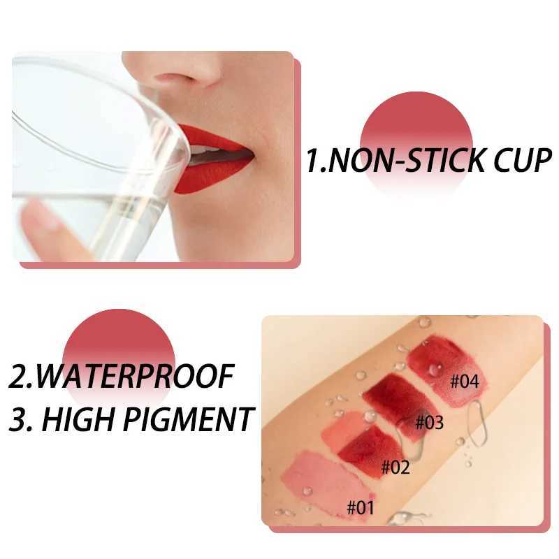 Peeled lip color matte contour tattoo lip color waterproof transfer anti tear natural rose pink lip color W250312