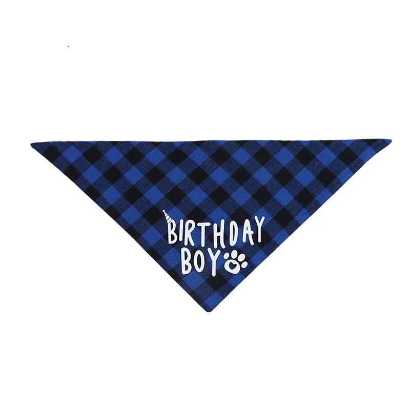 designer Pet party outfit set, dog scarf, drool bib, pet birthday triangle scarf