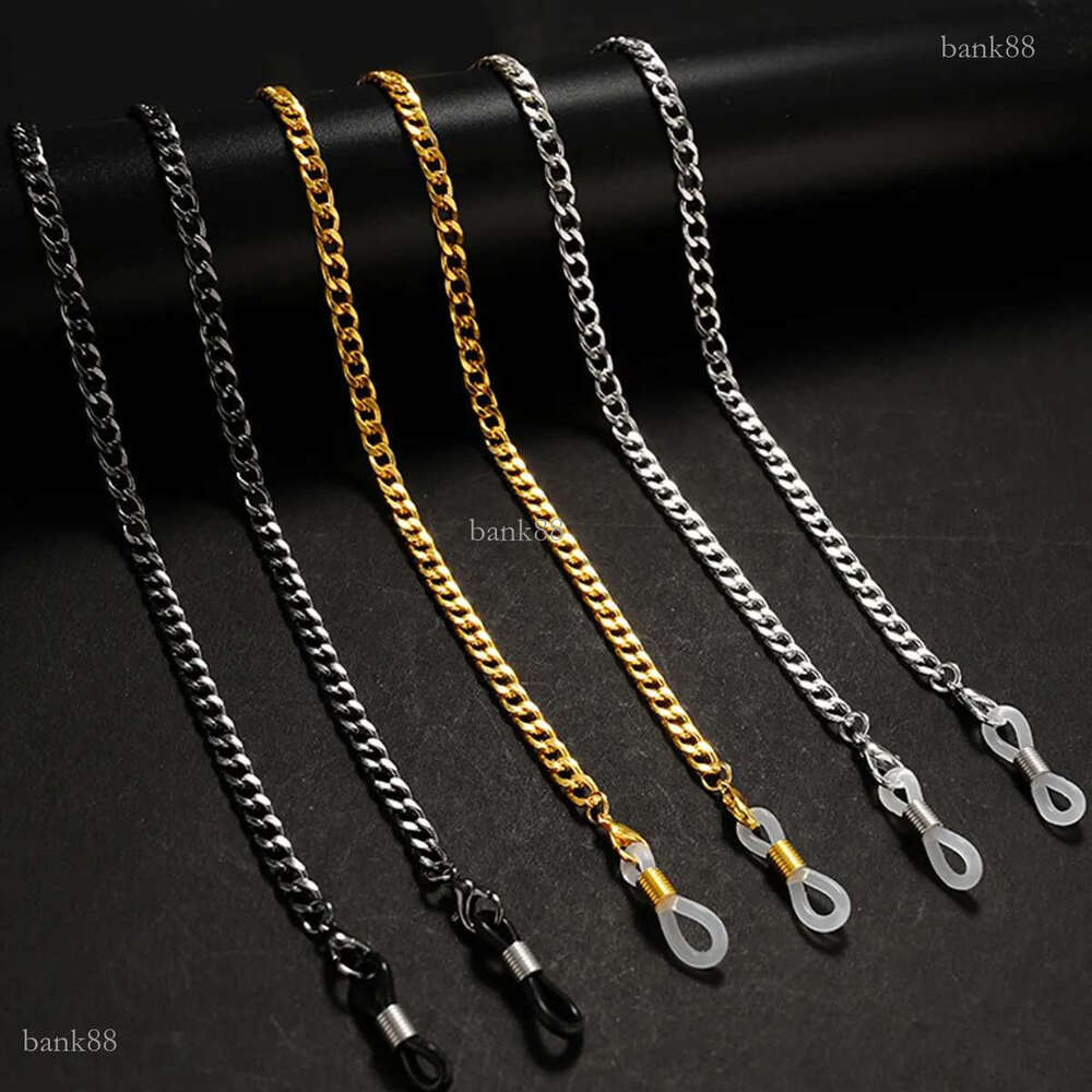 Simple Link Chain For Glasses Mask Lanyard Women Men Stainless Steel Gold Color Sunglasses Chains Eyewear Cord Strap
