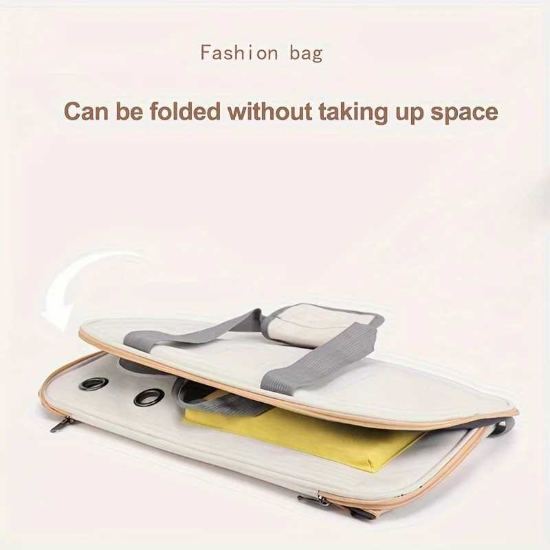 Portable Pet Carrier Ventilated Foldable Space Capsule Design Single-Shoulder Bag for Easy Travel - Perfect for Cats Smal 250205