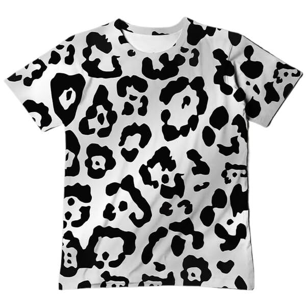 Mens T shirt Personality Cool Animal Skin Pattern 3D Printing Tee Shirts Personality Snakeskin Leopard Print T-Shirt tee Casual tops summer clothes co