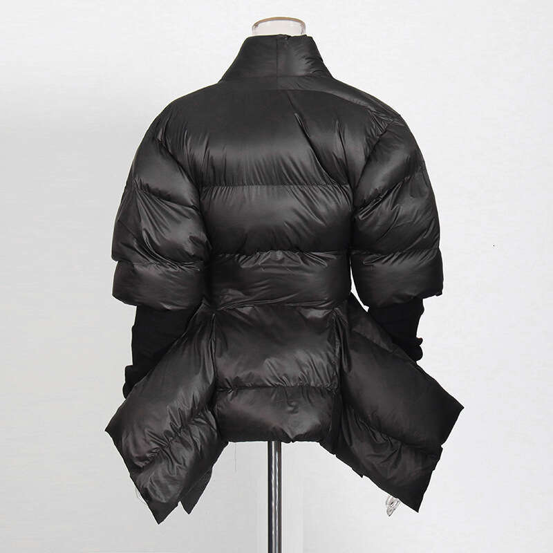 Australian Waist 2025 Spring New Collection Splicing Knitted Cuffs Personalized High End Cotton Jacket For Women