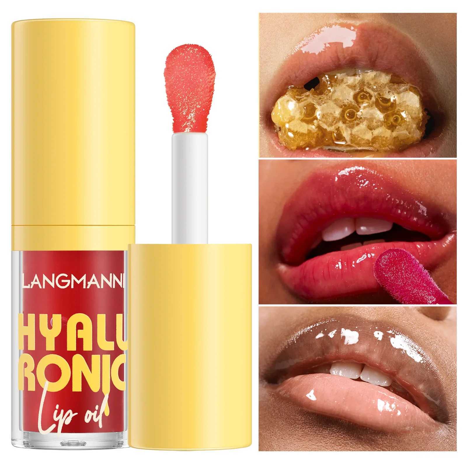 Langmanni 6Colors Hyaluronic acid lipstick gloss moisturizing lipstick gloss lipstick W250312