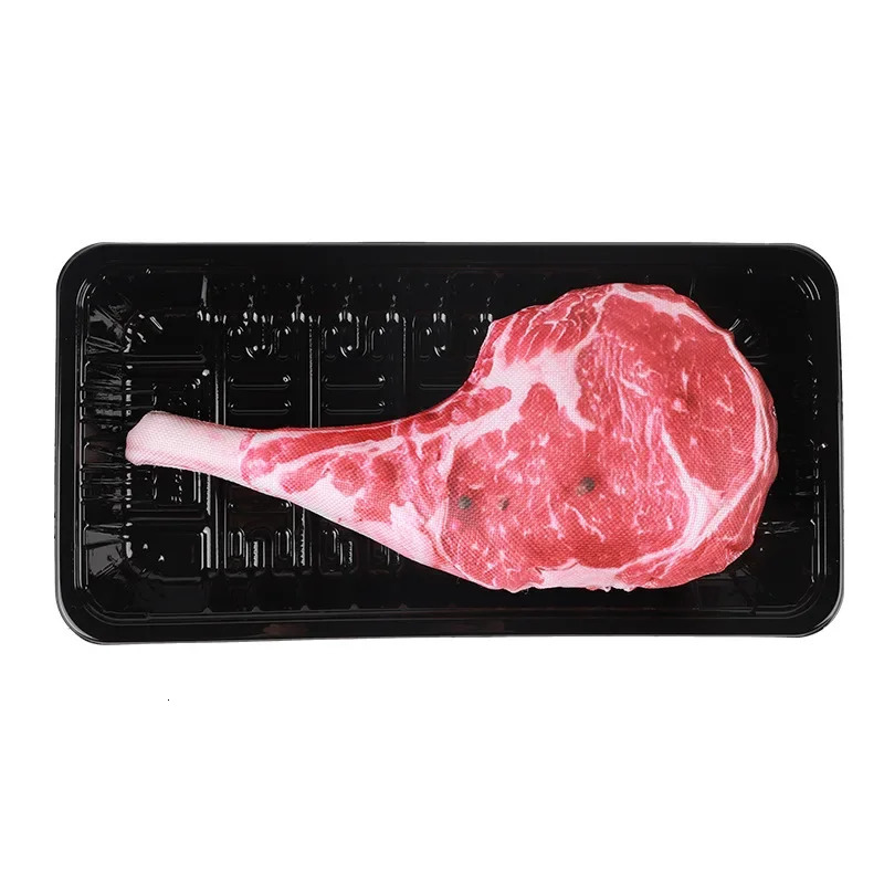 Simulated Steak Chew Toy Bite Resistant Squeaky Dog Cat Pets Products Honden Speelgoed 250311