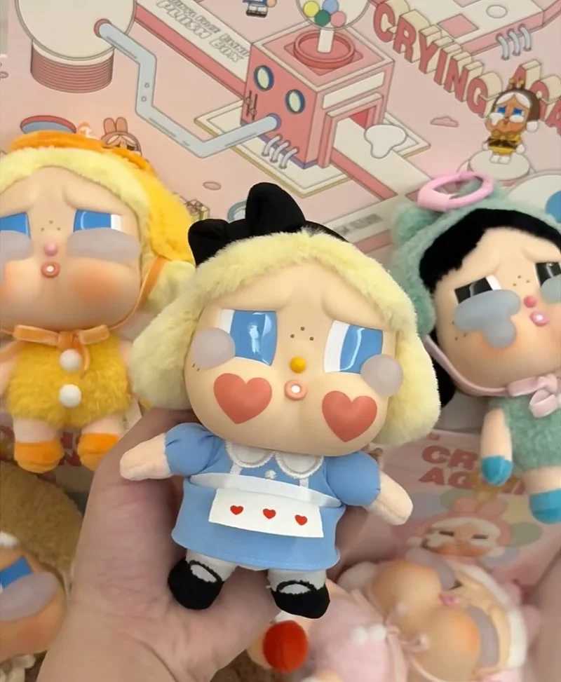 Cry Baby Vinyl Face Plush Blind Box Crying Again Series Doll Toy Mystery Bag Animal Bag Pendant Keychains Doll Presents X250312