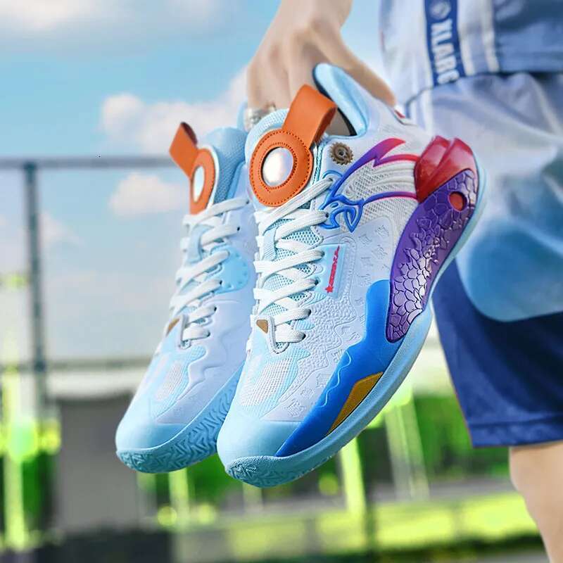 High Quality Sneakers For Men Fashion Pink Fluorescent Basketball Women Professional Design Men's Sports Shoes