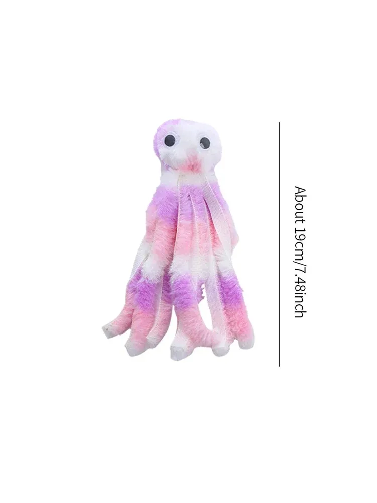 Cat toy Cute octopus plush toy bite resistant teeth interactive play pet supplies