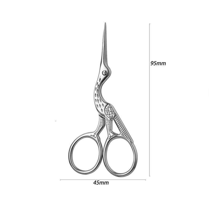 Crane Mouth Scissors Retro Cross Antique Black Vintage Cute Small Sewing Scissor Fishing Thread Cutting DIY Fabric Shears