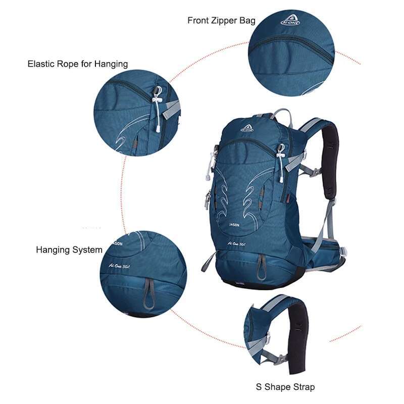 30L Outdoor Hiking Backpack For Men Sports Climbing Mochila Camping Mountaineering Bag Travel Trekking Motorcycle Rucksack