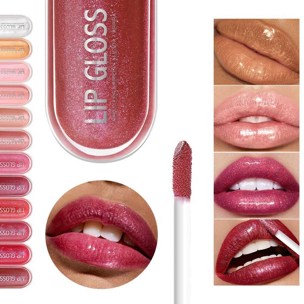 Ushas Glittering Lip Gloss Lasting Diamond Pearl Metallic Liquid lipstick Moisturizing lipstick 2 Color Korean Makeup W250312