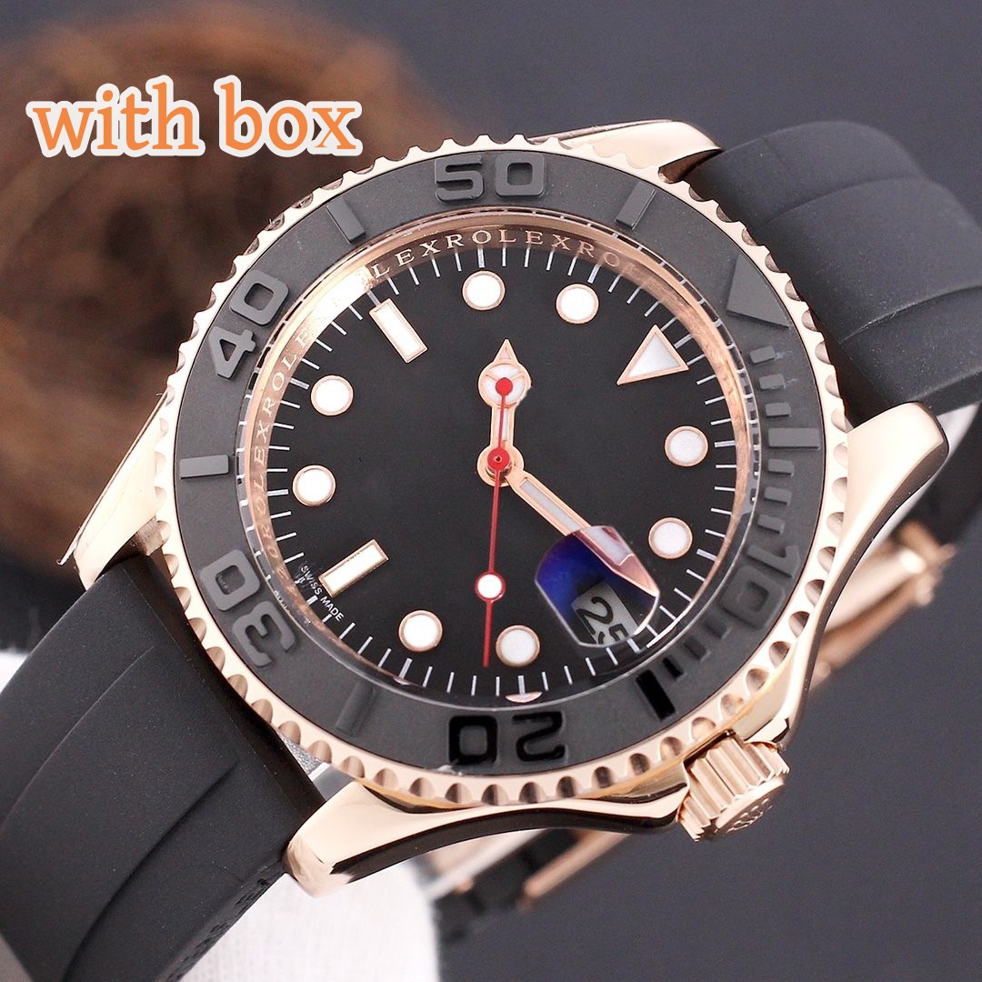 Mens watch high quality mens watch mechanical automatic 40MM 904L stainless steel watch designer classic rubber strap exquisite fashion Watch Montre de luxe