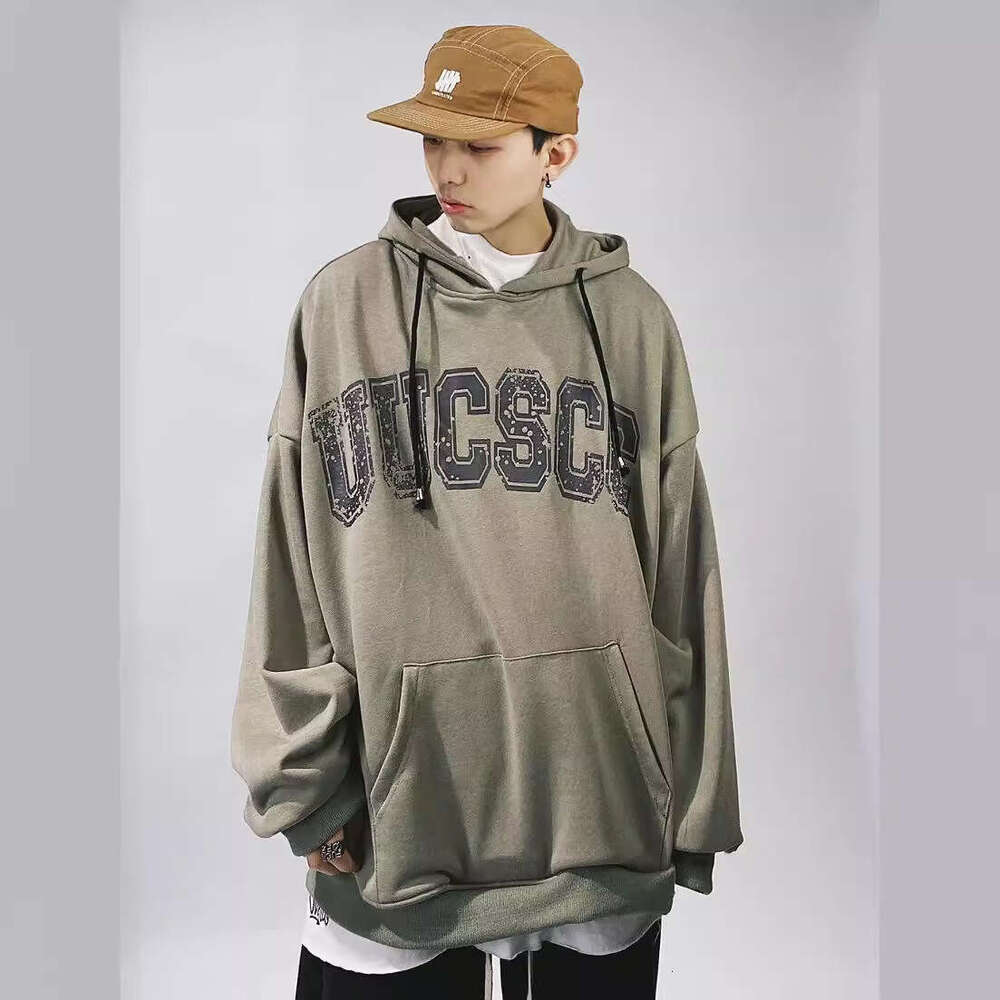 Y2K hip-hop printed hoodie, personalized, niche, high-end, loose high street men's and women's hoodie