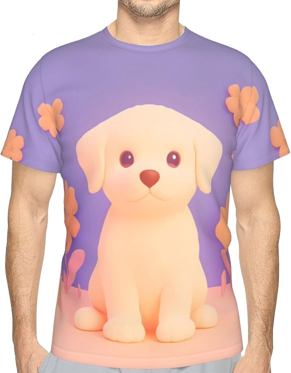 Mens T shirt Cute Dog Pattern Men's Women's T-Shirt Cartoon Dog 3D Printed Novelty Short Sleeve Unisex Fashion Tee tee Casual tops summer cl