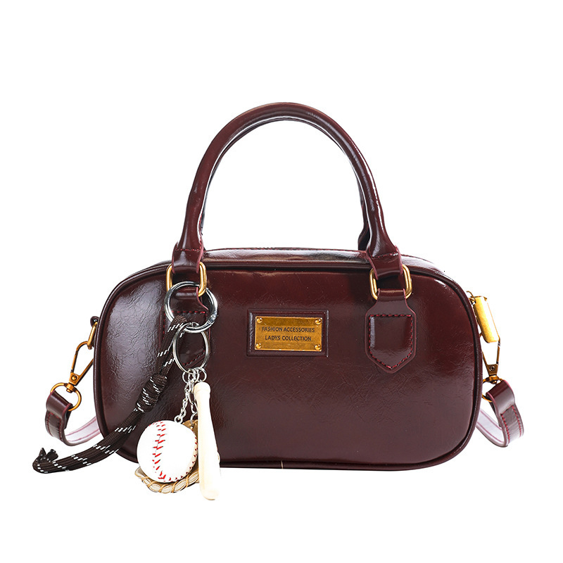 Bowling Korean Version Multifunctional Handbag 2025 New Large Capacity Storage Bag Fashion Designer Women s Commuting Shoulder Crossbody Bag Mini Hand