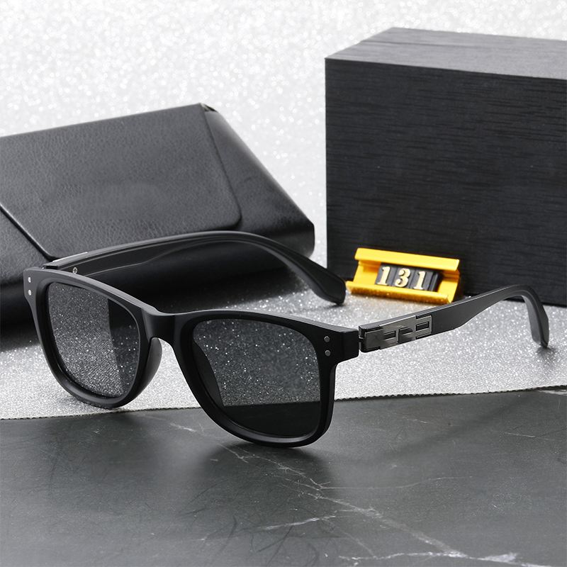 New Polarized Fashion Men's Sunglasses Outdoor Driving Sunscreen Cycling Explosive Sunglasses Classic Matte Black Frame UV Protection Designer Su