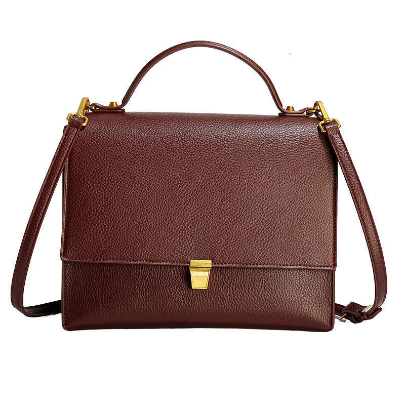Women's Bags handbag Shoulder autumn and winter fashion minimalist women's large capacity lychee patterned leather crossbody bag, high-end s