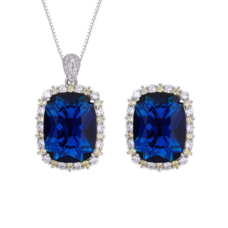 Zhuangsheng Copper Bottom Gold Plated Simulation Color Blue Treasure Grandmother Green Fat Rectangular Light Luxury Texture Set 15 * 20 W250312