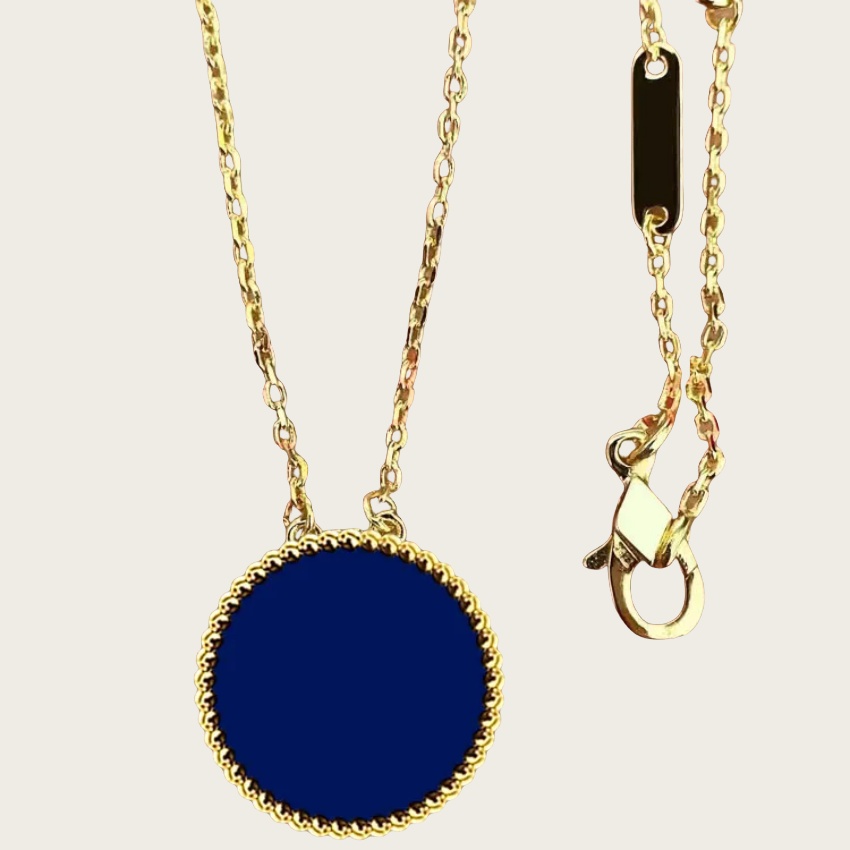 men necklace designer necklace designer for women necklaces women 18K gold fashion light luxury natural agate sweater Long chain high quality jewelry 