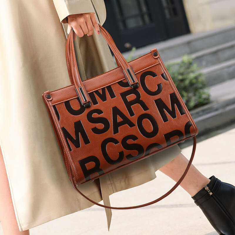 Women's Bags New Handheld Tote Commuting Large Capacity Letter Versatile Women's Bag