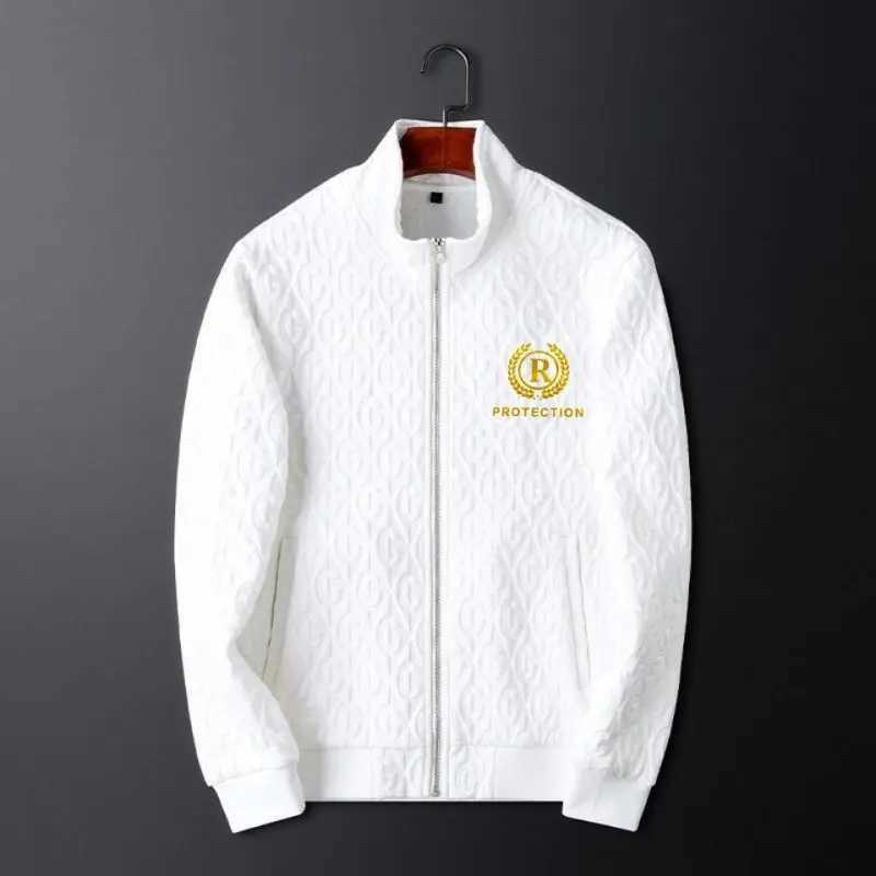 Autumn and winter casual mens lightweight luxury suit jacket mens printed fashion sports mens two-piece set X250312