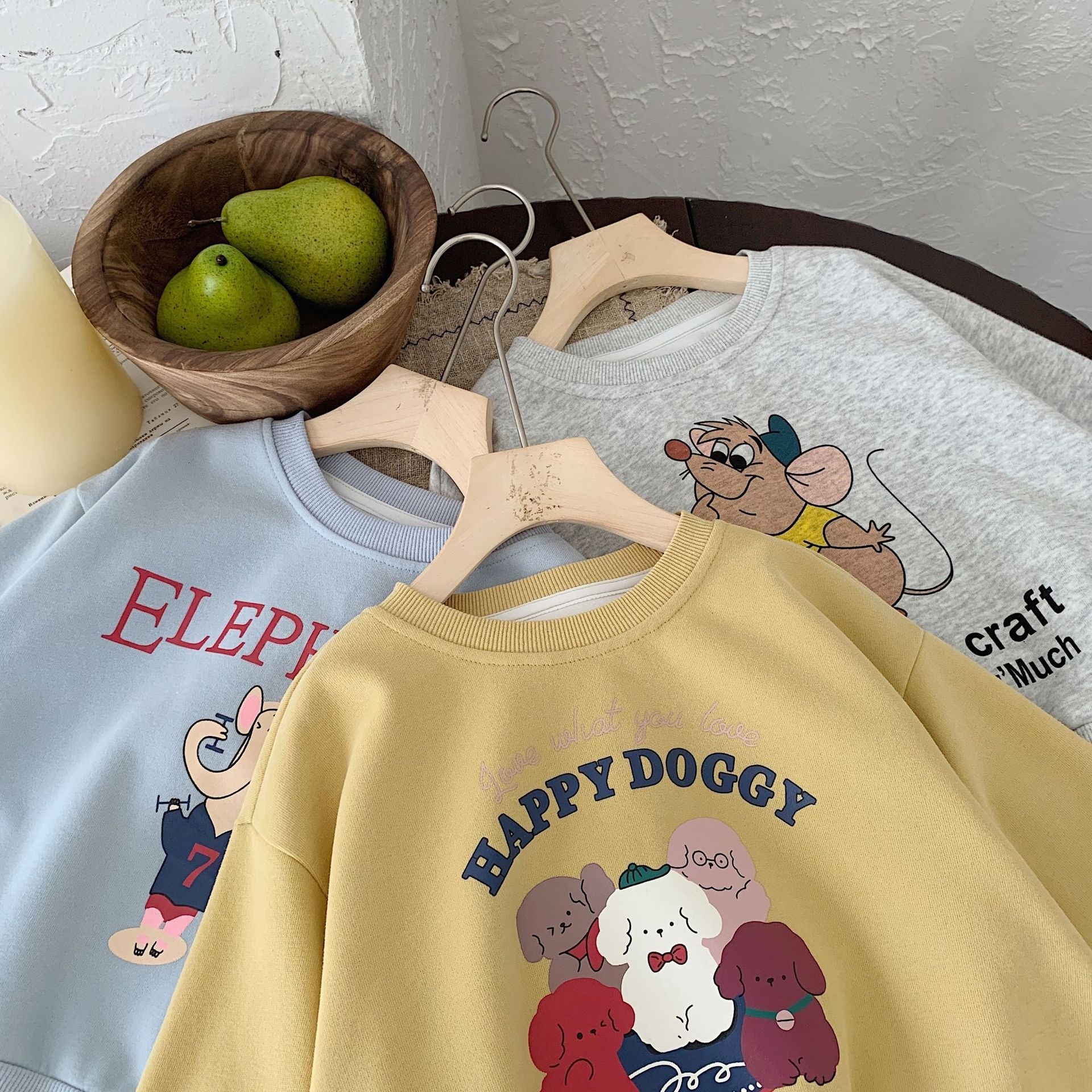 Ddmyshoesvip Children S Round Neck Hoodie Spring And Autumn New Product Cartoon Printed Long Sleeved T Shirt Boys Baby Hoodie