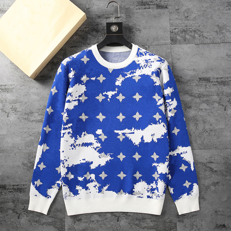 Mens Sweaters Fashion Men's Casual Round Long Sleeve Sweater Men Women Letter Printing Sweaters
