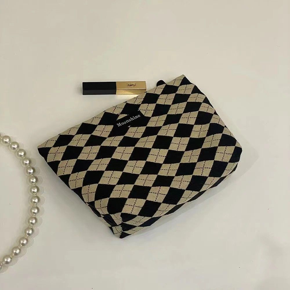 Summer 2025 New Fashion Designer Women s Crossbody Bag Chessboard Armpit Large Capacity Multifunctional Handbag Wallet Storage Bag Makeup Bag