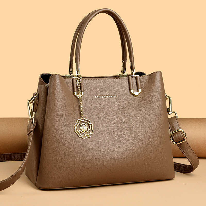 Women's Bags Autumn New Large Capacity Tote Middle aged Women's Crossbody Mom Bag Fashion Simple Handbag
