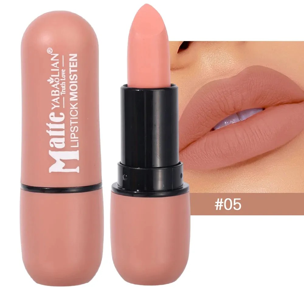Nude Matte Lipstick Waterproof Long Lasting Non-stick Cup Lip Stick Not Fading Sexy Red Brown Velvet Lipsticks Makeup Cosmetics