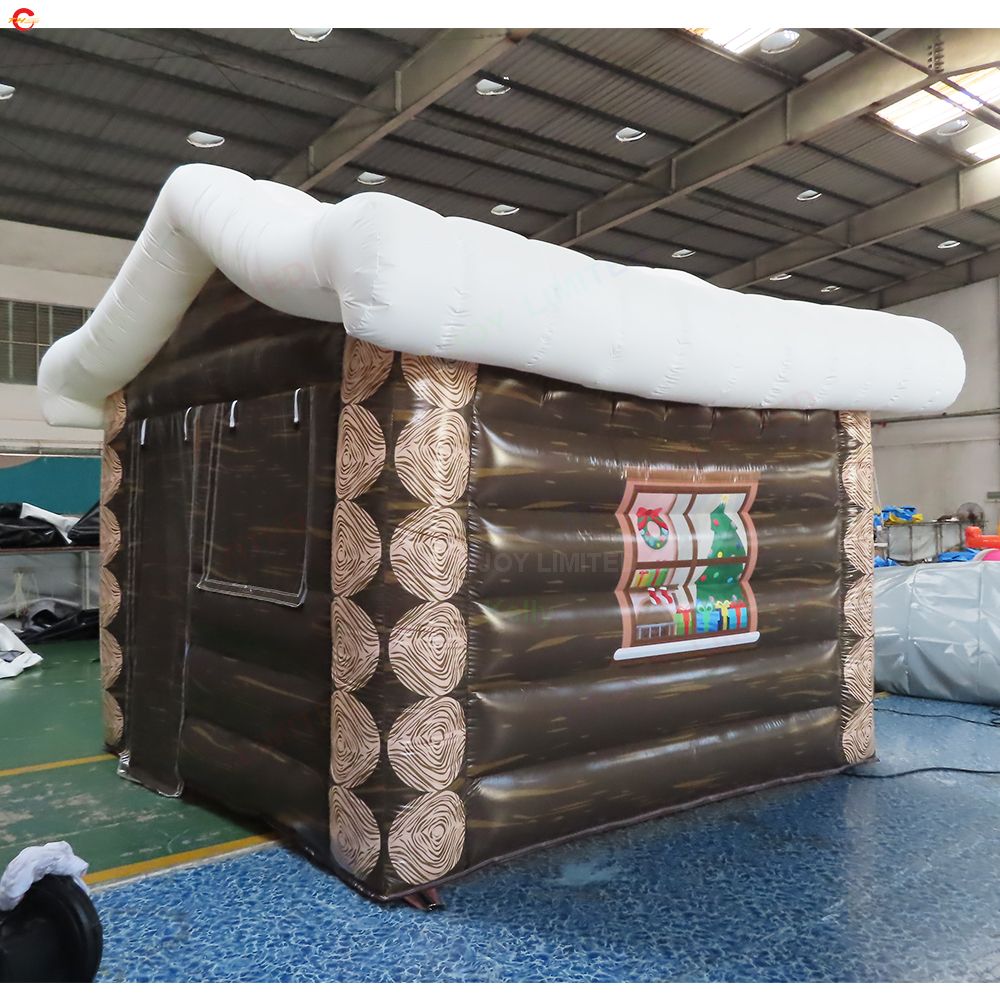 6mLx5mWx4mH (20x16.5x13.2ft) with blower Free Door Ship Outdoor Activities large Xmas decorations inflatable Santa grotto Christmas