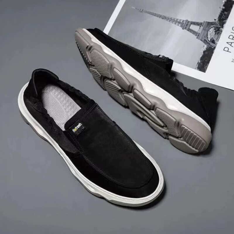 Breathable Men Canvas Comfort Mens Casual Shoes 2024 New Slip On Lazy Footwear Platform Hard-Wearing Old Beijin Cloth Shoe