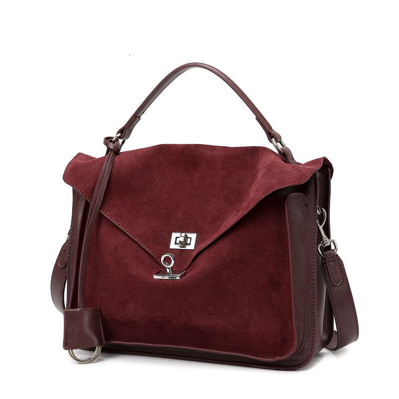 Women's Bags handbag Bag, frosted leather, light luxury women's high-end feel, mailman versatile hand-held crossbody bag, large capacity com