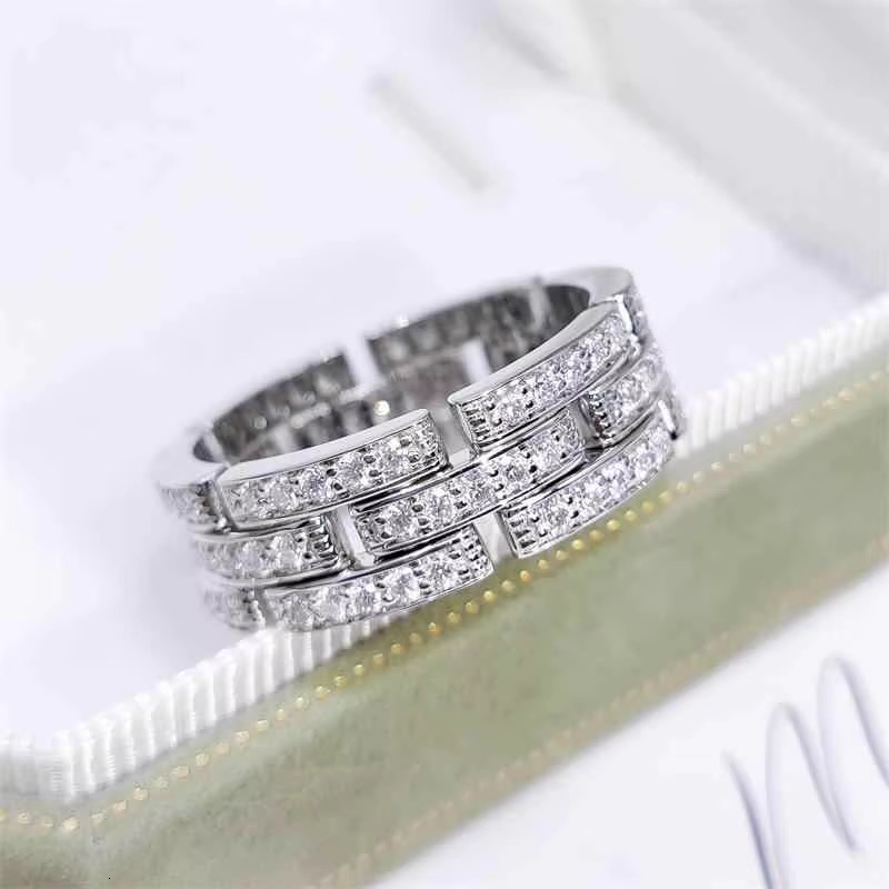 New Design Custom Moissanite Silver 925 Men Jewelry VVS DEF Moissanite Band Men Hip Hop Rings