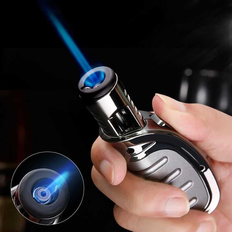 JOBON-Windproof Torch Turbine Gas Lighter Spray Gun Jet Butane Inflated Pipe Cigar Lighter Household BBQ Welding Igniter NewC250312