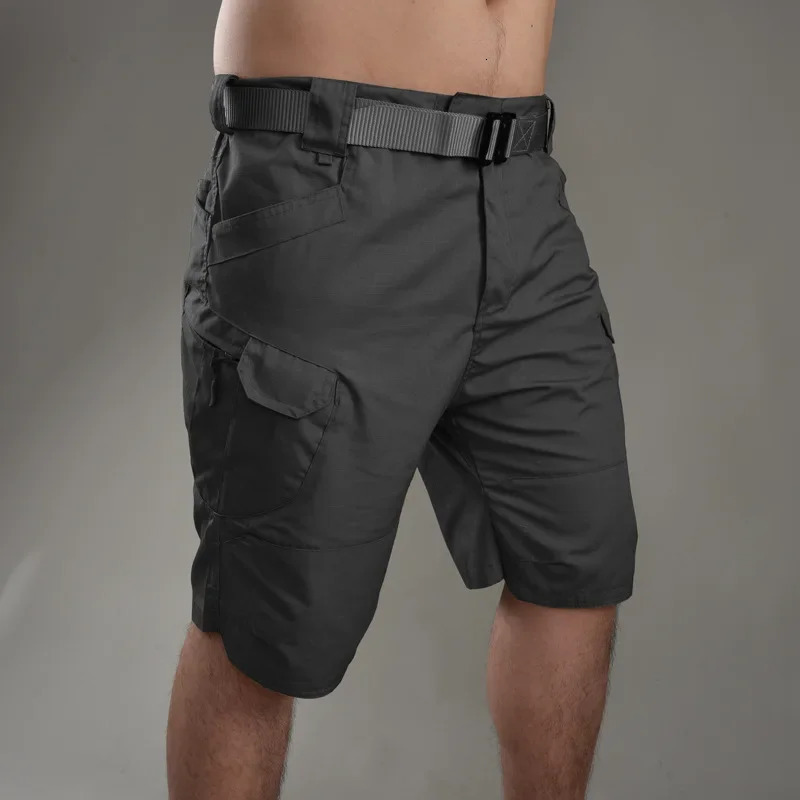 Summer Mens Cargo Pants Brushed Tactical Loose Printed Running Shorts 250312