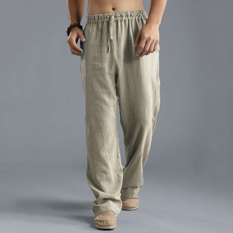 European and American plus size loose en breathable sports pants men's 2025 new casual versatile fashion clothing