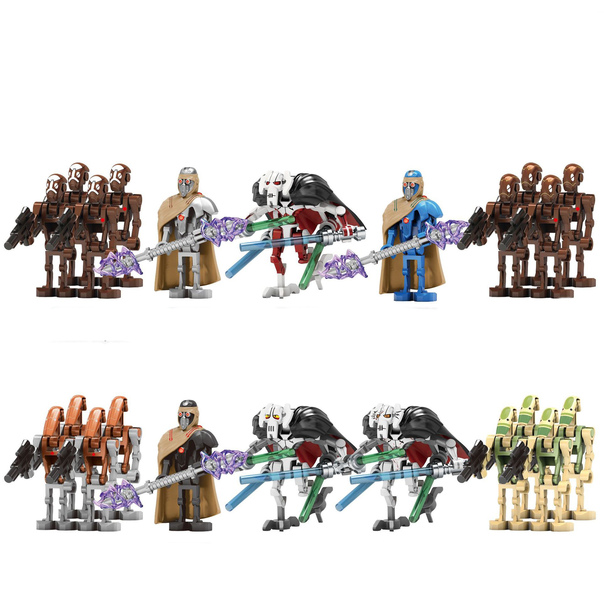 Wholesale TV movie series small particle assembly robot enlightenment toy bag building blocks