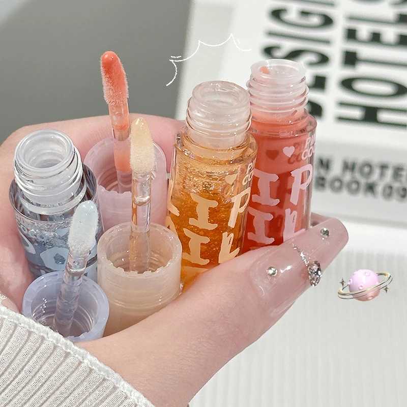 Water Light Lip Gloss Jelly Glass Lip Oil Moisturizing Transparent Plumper Lips Makeup Hydrating Shiny Liquid Lipstick Lip Care W250312